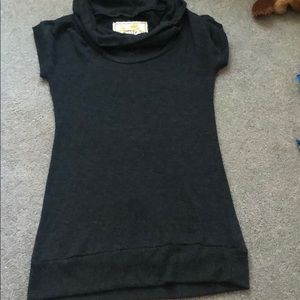 Short Sleeve Cowl Neck Sweater